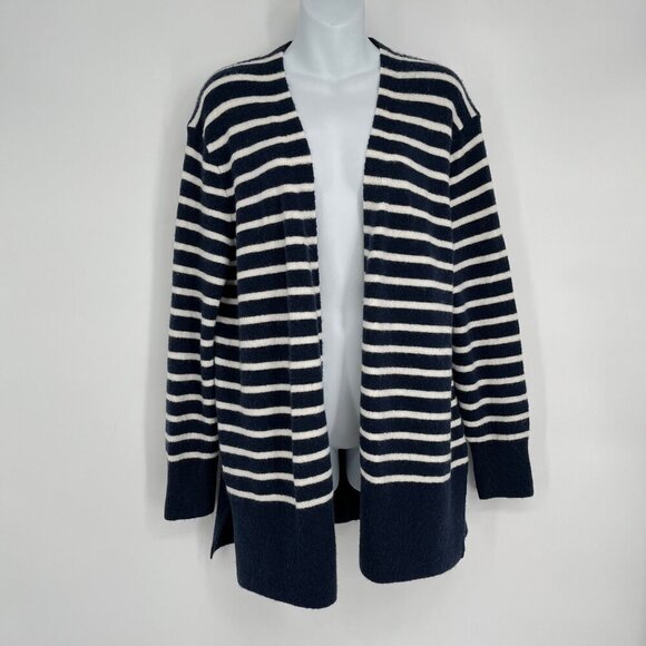Madewell Blue Stripe Cozy Walker Striped Cardigan Size M - Picture 6 of 6